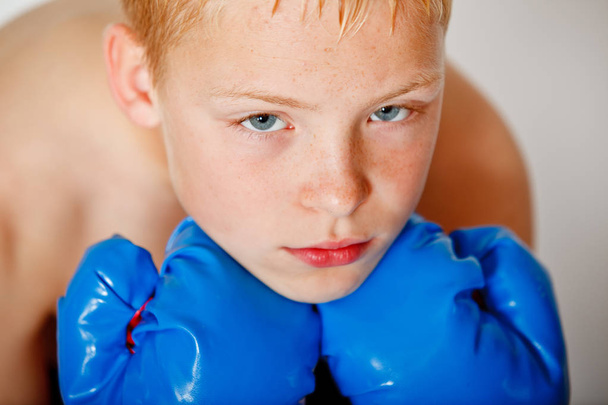 Portrait of a boxer boy - Photo, Image
