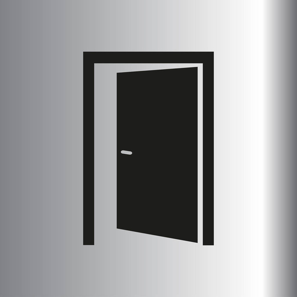 kapılar web simgesi - Vektör, Görsel