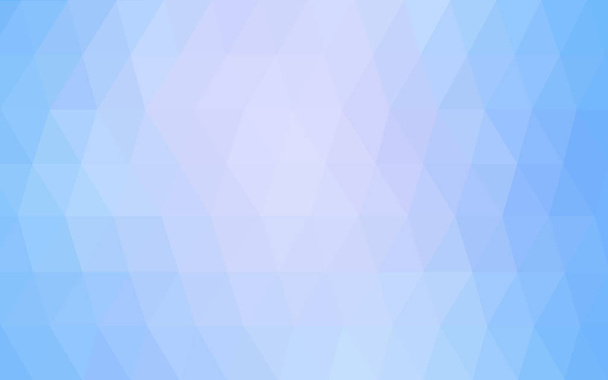 Light Pink Blue polygonal design pattern. Consists of triangles and gradient in origami style. - Vector, Image