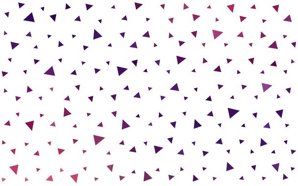 Dark Pink Yellow vector pattern with colored triangles on white background. - Vector, Image