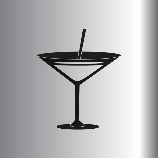 Martini glass icon background  - Vector, Image