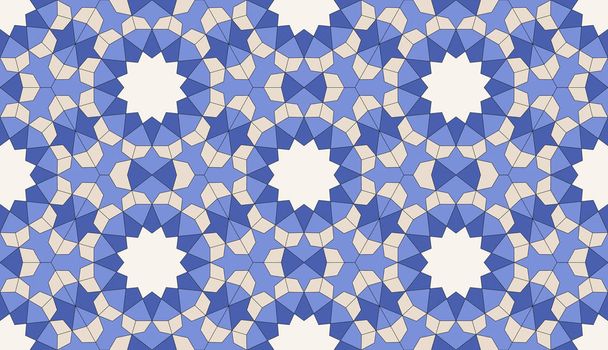 イスラムの幾何学的なシームレス パターン - ベクター画像