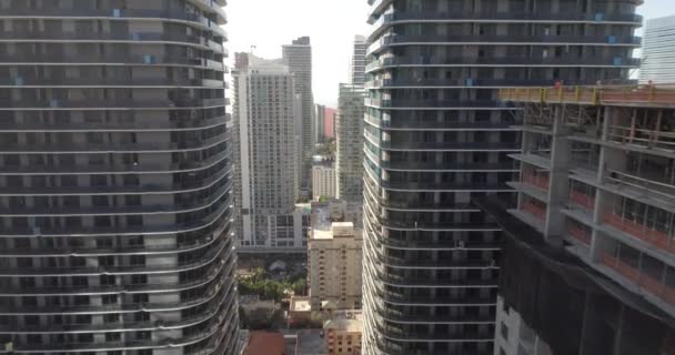 Felhőkarcolók Brickell légifelvételek - Felvétel, videó