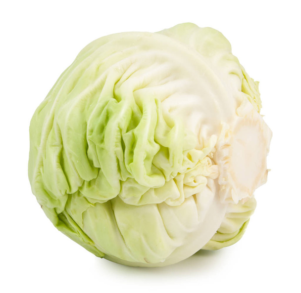 green cabbage isolated on white  - Foto, Imagen