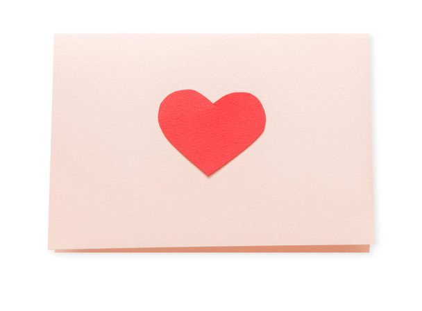 Valentine day love letter isolated on white background - Fotografie, Obrázek