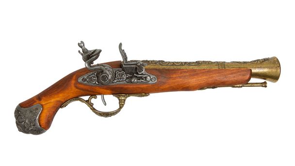 Pistola de madeira velha
 - Foto, Imagem