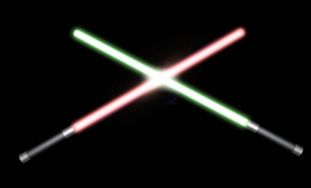 two light sabers - Foto, afbeelding