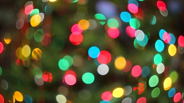 Luces borrosas fondo bokeh de fiesta de Navidad por la noche para su diseño
 - Metraje, vídeo