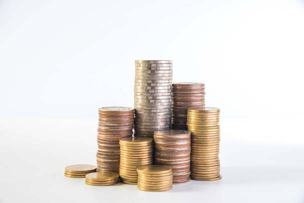 stack money coin saving from growing of business - Φωτογραφία, εικόνα