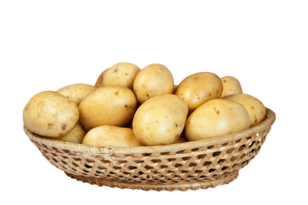 Картошка на белом
 - Фото, изображение