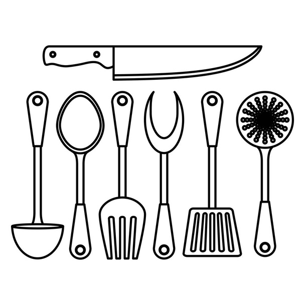 Obrázek ikony nástroje obrázek kuchyně - Vektor, obrázek