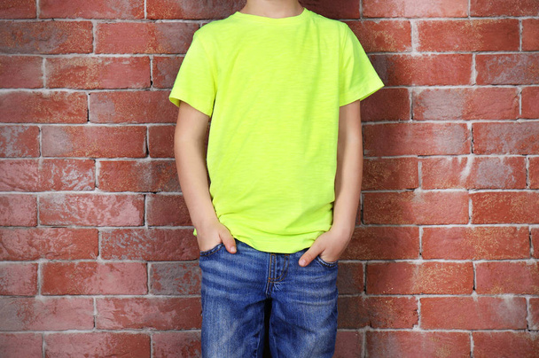 boy in color T-shirt  - Фото, изображение