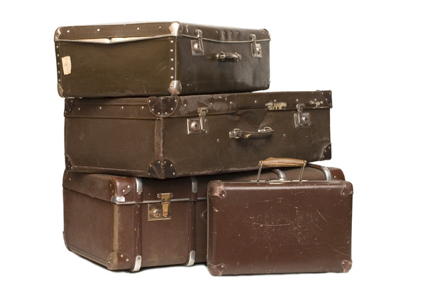 Heap of old suitcases - Foto, imagen