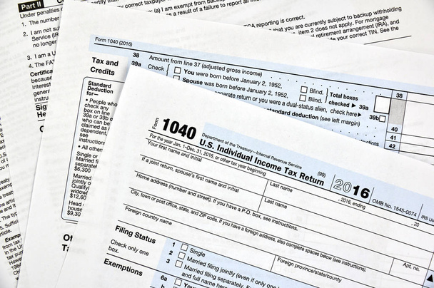 Steuerformular 1040 - Foto, Bild