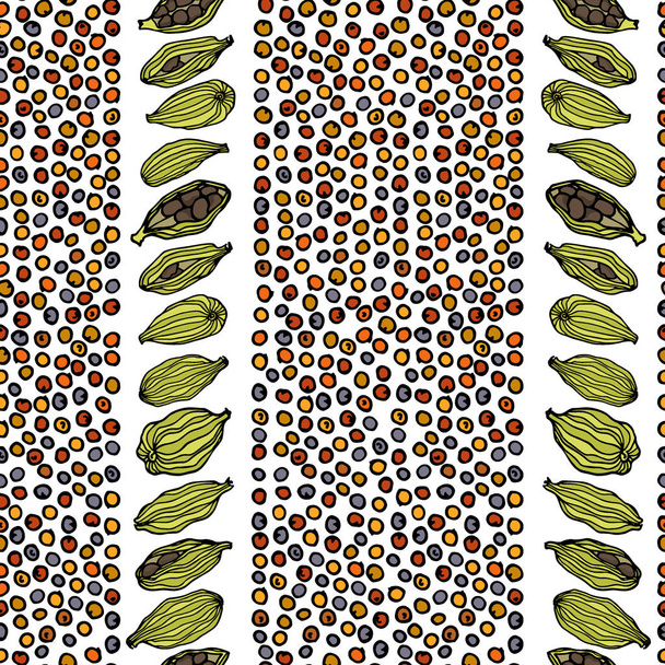Spices seamless pattern - Вектор,изображение