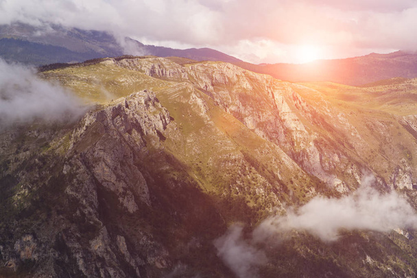 Černá Hora, národní park Durmitor, hory a mraky - Fotografie, Obrázek