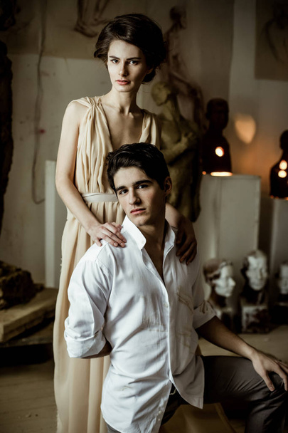 Young man and woman - Valokuva, kuva