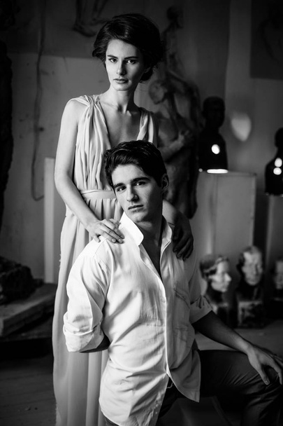 Young man and woman - Valokuva, kuva