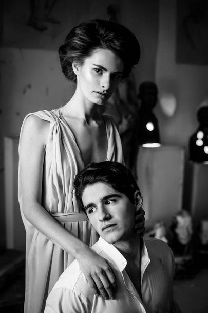 Young man and woman - Fotoğraf, Görsel
