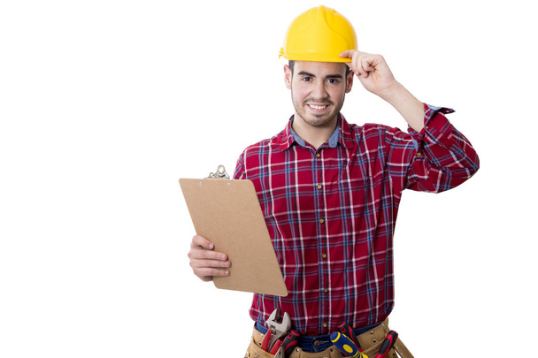 builder, worker and professional construction - Foto, Bild