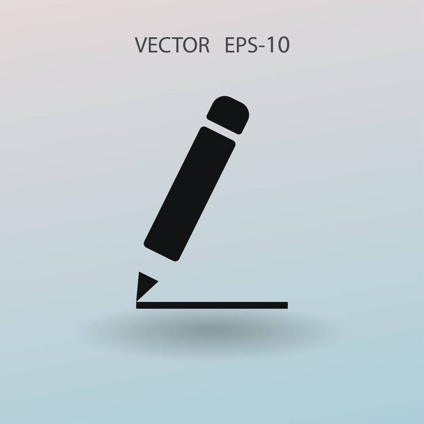 Flat  icon of notes. vector illustration - Vector, imagen