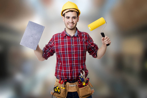 Le travailleur de la construction
  - Photo, image
