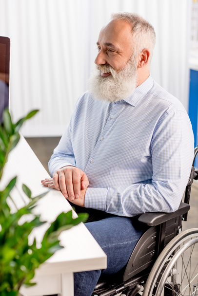 Senior patient in wheelchair - Fotó, kép