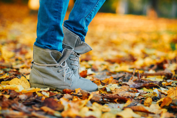 Žena boty podzimní móda - Fotografie, Obrázek