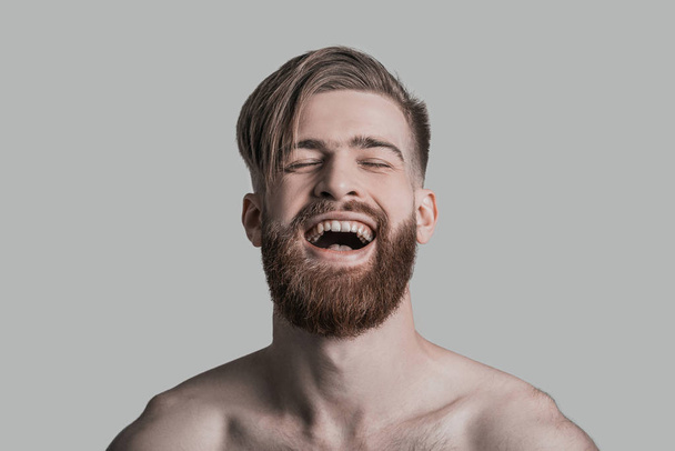 laughing handsome man - Фото, зображення