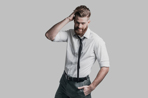 Handsome businessman in shirt and tie - Фото, изображение