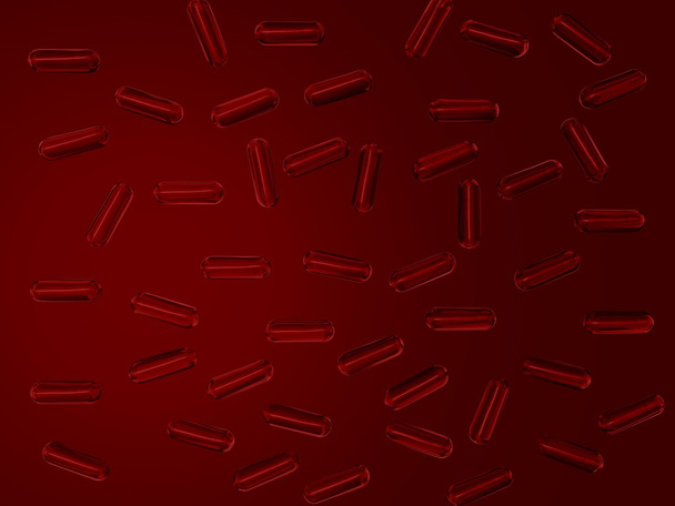 Red bacteria - Foto, Imagem