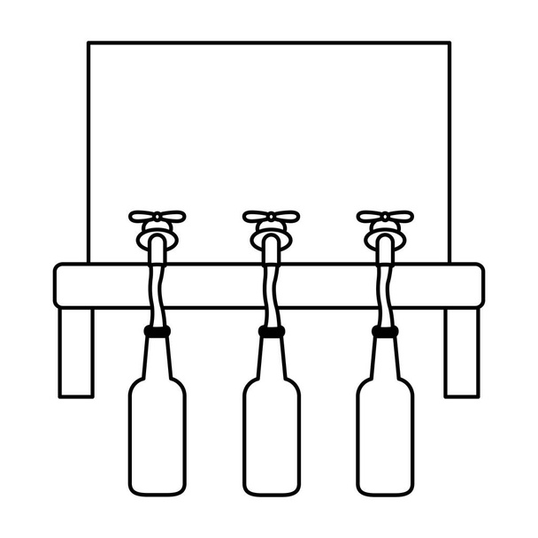 contour distributeur de bière icône image design
 - Vecteur, image