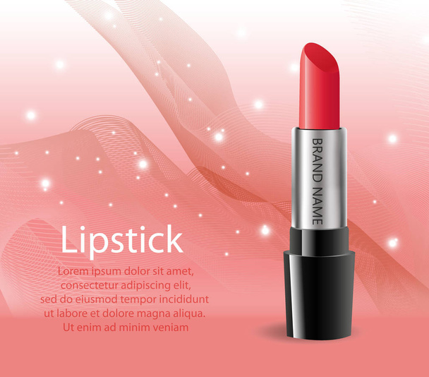 Realistic lipstick package template for your design - Vector, Image