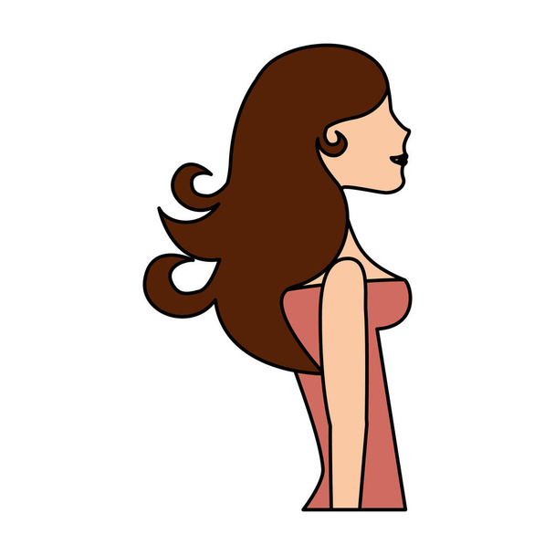 mladá žena avatar postava - Vektor, obrázek