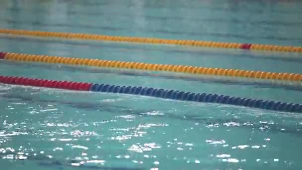 Grenzlinien für Schwimmbad-Installation - Filmmaterial, Video
