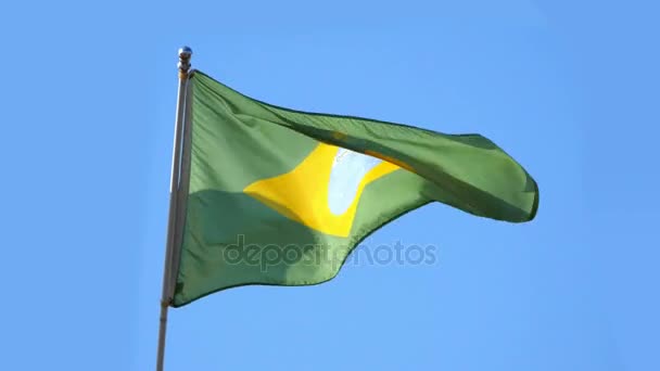 Videó a brazil zászló, 4 k - Felvétel, videó