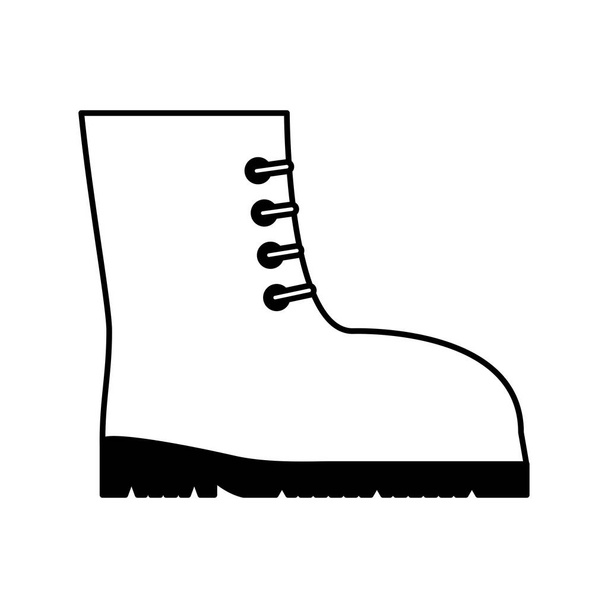 μπότες ασφαλείας απομονωμένες εικονίδιο - Διάνυσμα, εικόνα