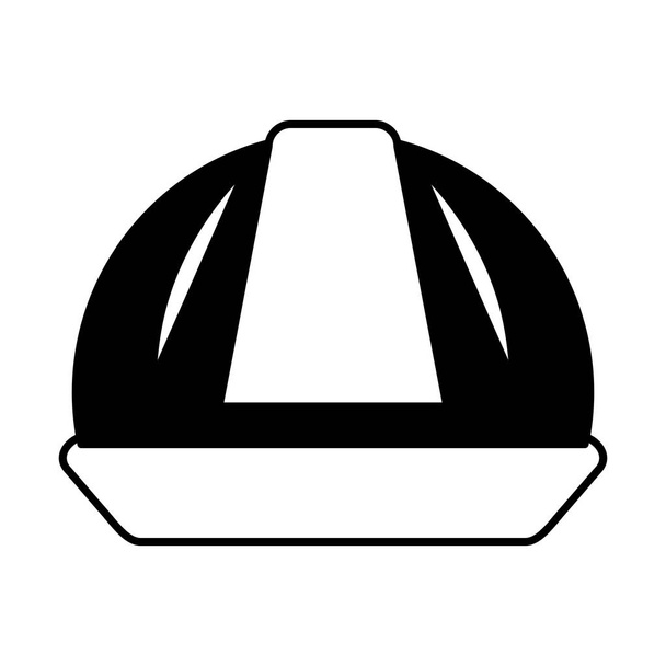 helm veiligheid geïsoleerd pictogram - Vector, afbeelding