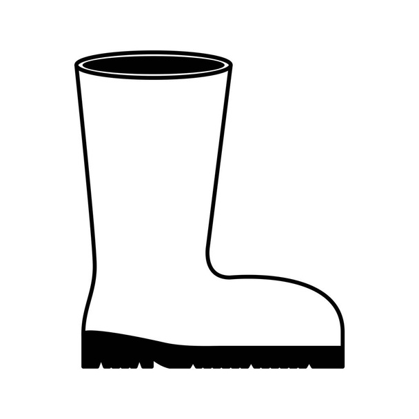 boots safety isolated icon - Vector, Image