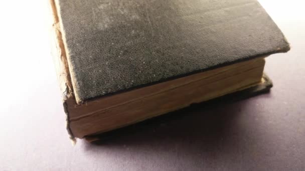 Close up of an old book - Footage, Video