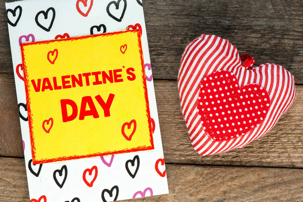 tarjeta de día de San Valentín con corazón - Foto, Imagen