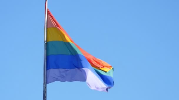 Videó az LMBT zászló, 4 k - Felvétel, videó