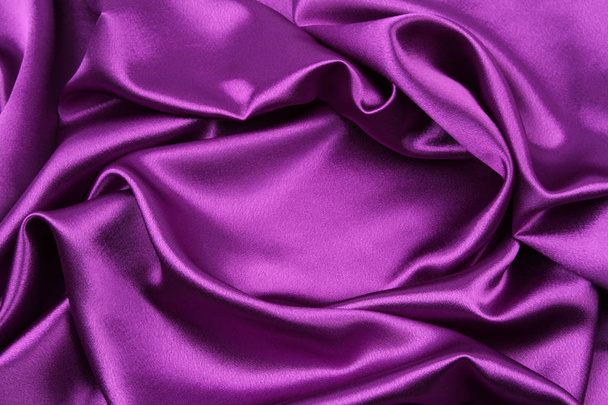 Purple silk fabric - Photo, Image