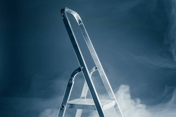 folding ladder in smoke - Photo, Image