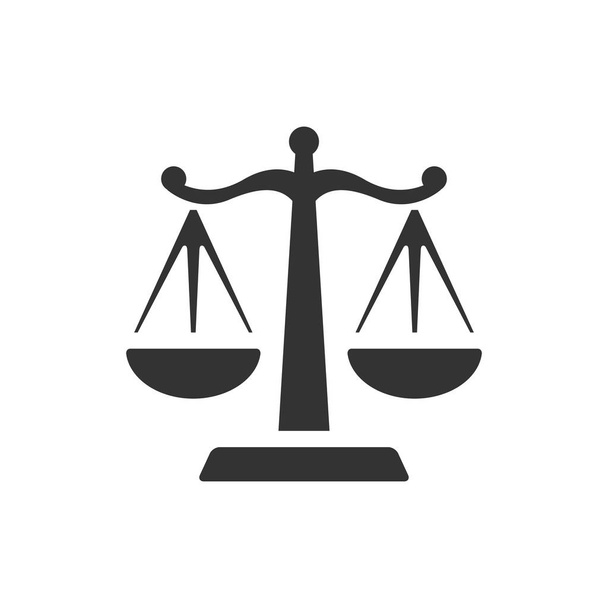 Justitie schaal pictogram  - Vector, afbeelding