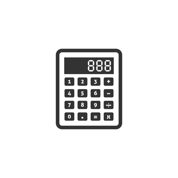 Icono de calculadora en un solo color gris
.  - Vector, Imagen