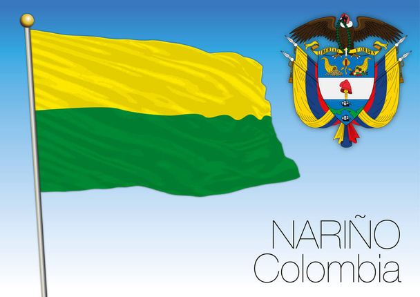 Drapeau régional Narino, Colombie
 - Vecteur, image