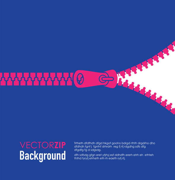 blue zip background - Vector, Image