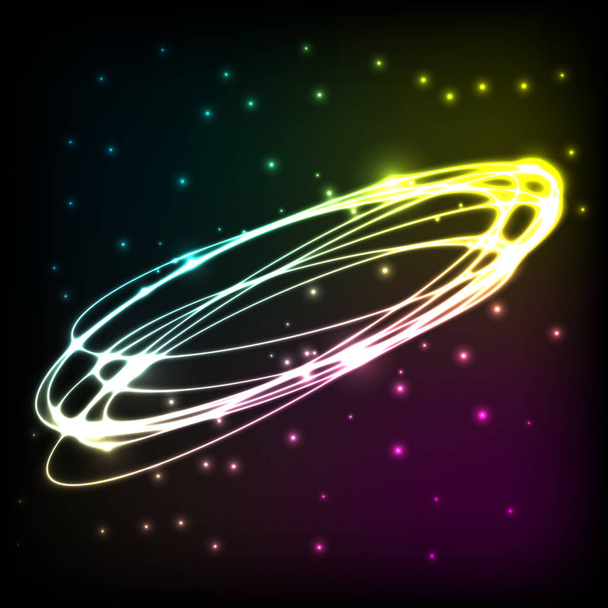 Абстрактний фон з барвистою овальною плазмою
 - Вектор, зображення