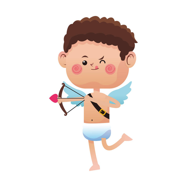 Ícone de desenho animado Cupido
 - Vetor, Imagem
